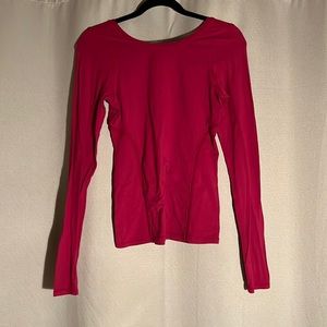 Red long sleeve lulu lemon top